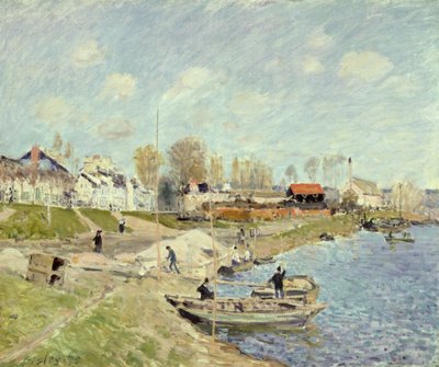 Der Kai bei Sable nahe Port-Marly, 1875 von Alfred Sisley